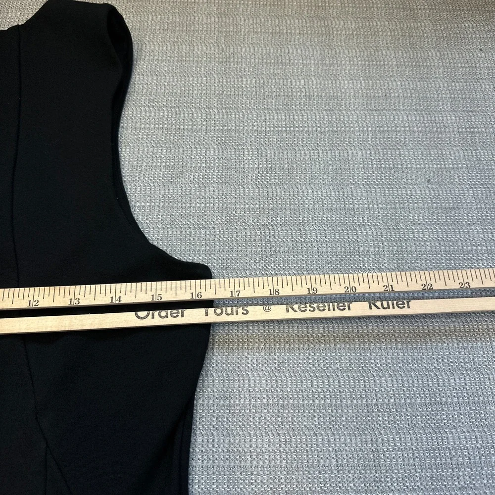 Ralph Lauren LRL Black Sleeveless Sheath Dress Party Cocktail Women Size 12‎ - Picture 7 of 9